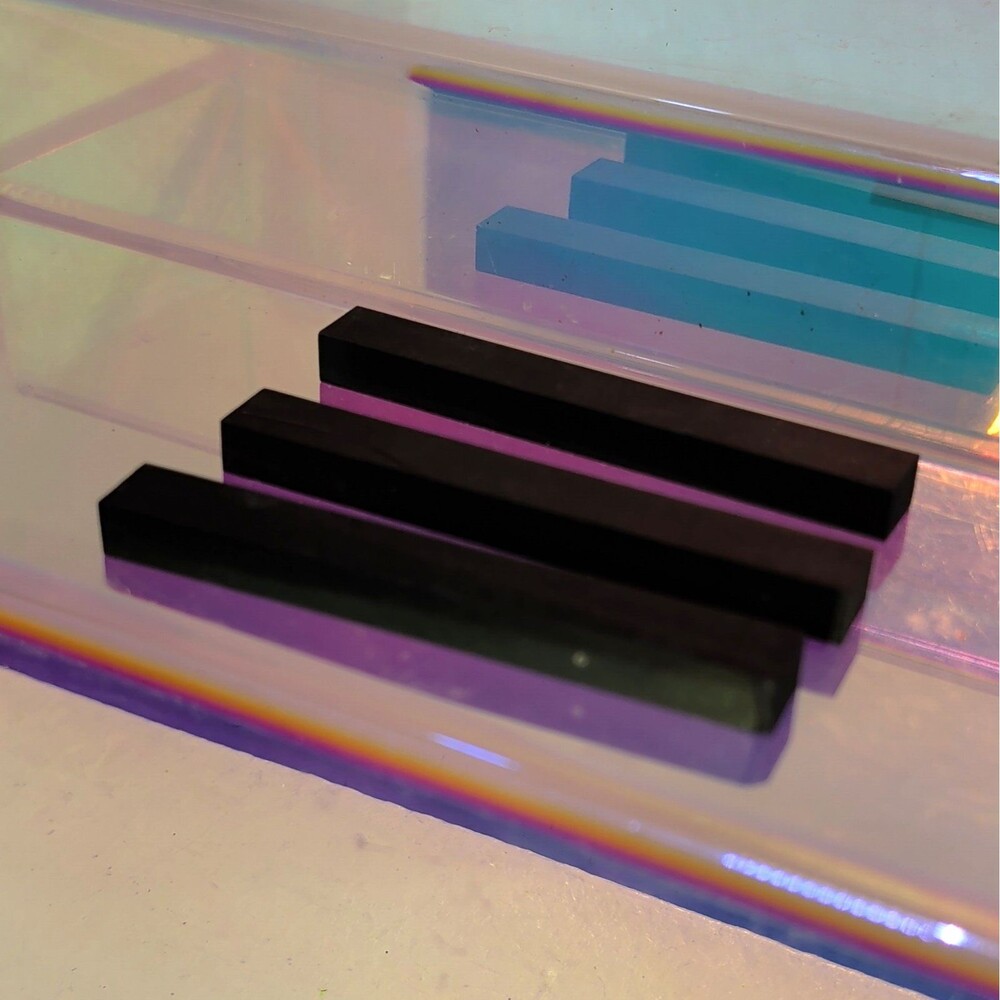 Black Rubber Erasers Large Rectangular Artist Drawing Drafting Lot of 3 NEW